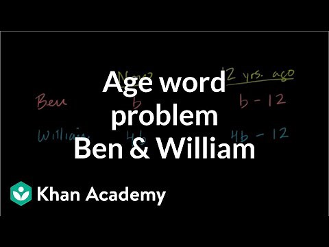 Ex 3 age word problem | Linear equations | Algebra I | Khan Academy