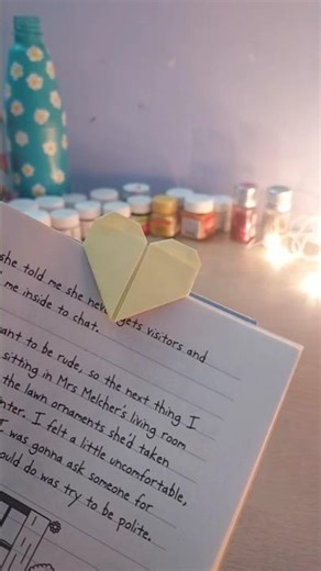 DIY sticky note bookmark 💛 simple & aesthetic✨💗...