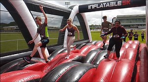 Newbury we are back for 2018! Get ready to experience the ultimate 5k inflatable obstacle run in the UK. The course is packed with the some of the largest and most extreme inflatable obstacles ever created. | UK Running Events