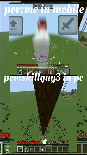 mobile vs pc #minecraft #survival #gaming #memes #new