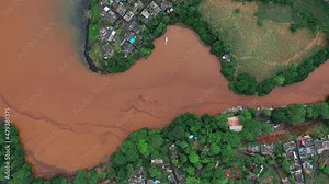 Global water crisis, polluted water. Contamination of water, water scarcity, toxic pollution of lakes and rivers. natural resources, environmental problems, groundwater, ecology, earth