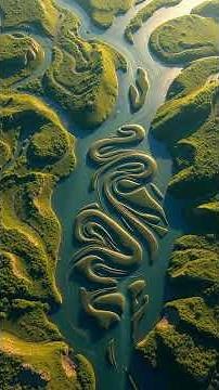 Stunning Aerial Views: The Intricate Beauty of Braided Rivers