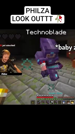 Technoblade saving Philza from Baby Zombies 😭