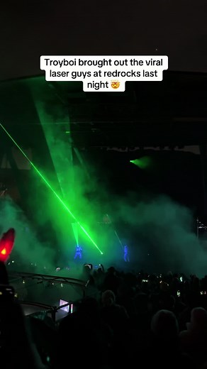 Troyboi's Epic Laser Show at Red Rocks