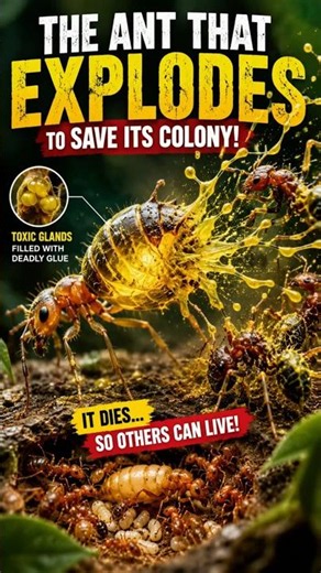 The Ant That Explodes Itself to Save Its Colony