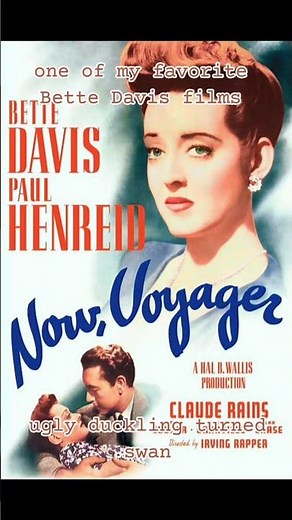 Now, Voyager 1942 starring #bettedavis #clauderains #paulhenreid #classicfilm #movie #romance #film