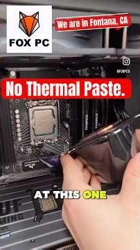 No Thermal paste. Compucell / Fox PC. Compucell we located in Fontana, CA. #gaming #ontario *fontana