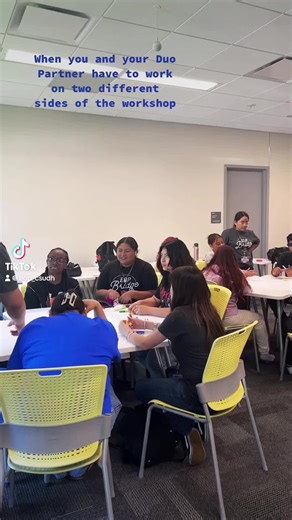 When you have to be seperated because you and your Duo Partner are always together 🤭 #eop#csudh#summerbridge