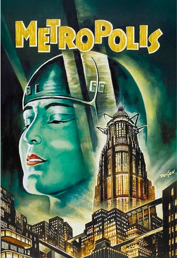 ¿Cómo se imaginaban el mundo de hoy hace 100 años? Metrópolis (1927) transcurre en una ciudad futurista dividida en dos mundos opuestos: en la superficie vive una élite rodeada de riqueza y tecnología, mientras que bajo tierra miles de trabajadores sostienen el funcionamiento de la ciudad en condiciones inhumanas. Cuando el hijo del hombre más poderoso descubre esta realidad, comienza a cuestionar el sistema que mantiene separados a ambos grupos. Considerada una de las obras más influyentes de l