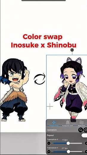 Inosuke x Shinobu 🌸! #anime
