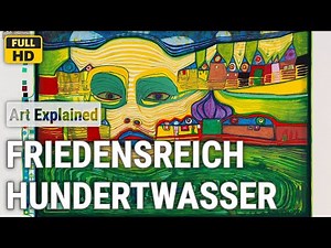 Friedensreich Hundertwasser: A collection of 10 oil and water color paintings with title and year,