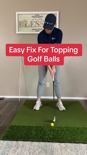 How to stop topping the golf ball. Topping the golf ball refers to hitting the ball above its center, often resulting in a weak shot where the ball travels low and not very far. It's a common mistake in golf, usually caused by lifting the upper body during the swing or trying to lift the ball off the ground too much, aka flipping the golf club. It's important to maintain good posture and make solid contact with the ball to avoid topping it. Practice and proper technique can help improve your sho