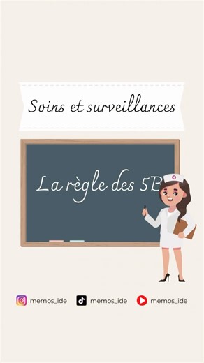 Sandra S. on Instagram: "💉 La règle des 5B expliquée en moins d’1 minute⏱️ 💬 Tu souhaites recevoir la fiche directement par message privé ? Commente “5B” dans les commentaires ↪️ Ce post t’a plu ? N’hésite pas à liker, commenter, partager ! 💪 Tu peux également l’enregistrer pour le garder pour plus tard 😉 📚 Sources : - La règle des 5B [Prévenir les erreurs médicamenteuses liées aux injections de potassium. “Never Event” POTASSIUM]. (2024, January 1). https://www.omedit-centre.fr/potassium/c