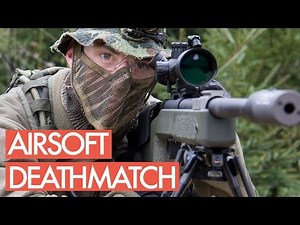 Airsoft Sniper Gameplay - Shooting through knotholes