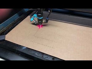 Laser cutting custom cardboard shipping boxes