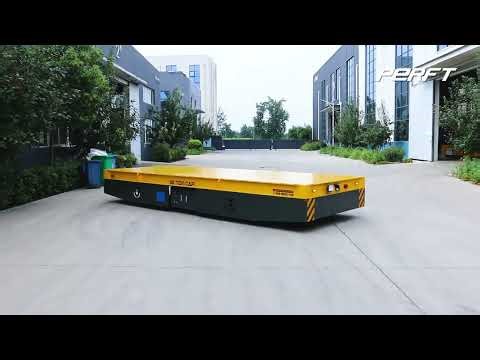 30-Ton Loads Slowing You Down? Battery-Powered Trackless Cart Tested & Proven.