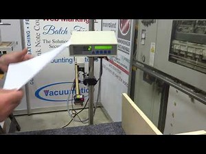 Tab Inserter system -Vacuumatic VUTI2 - Showing the 'inhibiting counter' button