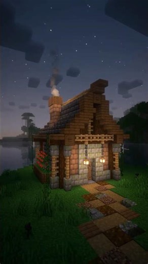 How to Build a Swamp House in Minecraft 🐸🔥 #shorts #minecraft #minecraftbuilding