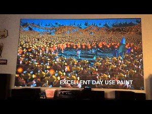 Black Projector projection screen (Az Black Pearl Paint) Epson 3500 / 3600e home theater DIY