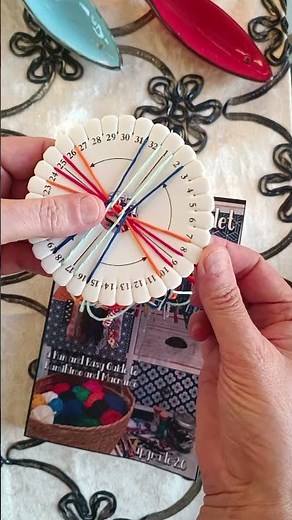Kumihimo Professional Tutorial in Red, Blue, and Orange