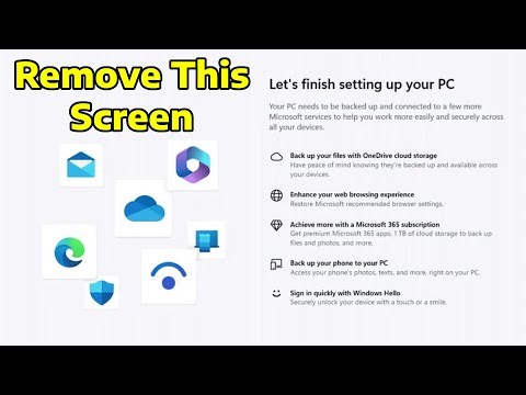How To Disable Let’s Finish Setting Up Your Device Screen in Windows 11
