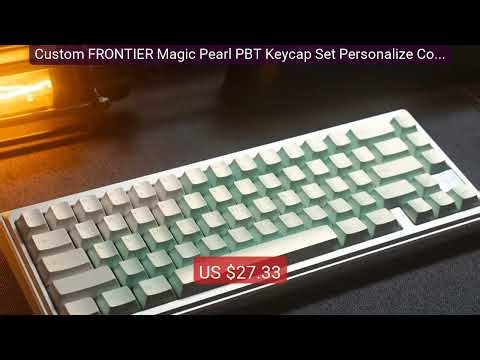 Custom FRONTIER Magic Pearl PBT Keycap Set Personalize Color ... — Amazing Value 2026 | Must Have!