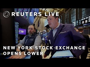 LIVE: New York Stock Exchange opens lower as US economy contracts in first quarter