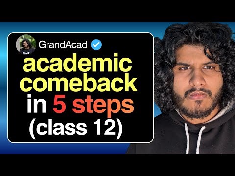 5 Steps to Make Academic Comeback (Class 12 Strategy)