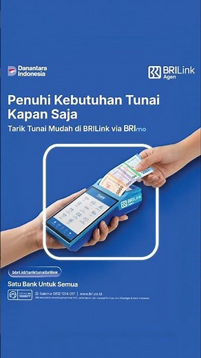 Lewat BRILink Agen, kamu bisa ambil uang tunai dengan nominal fleksibel
