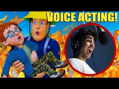 WHAT IT'S LIKE RECORDING AN ANIMATED MOVIE & SHOW! (FIREMAN SAM BTS)