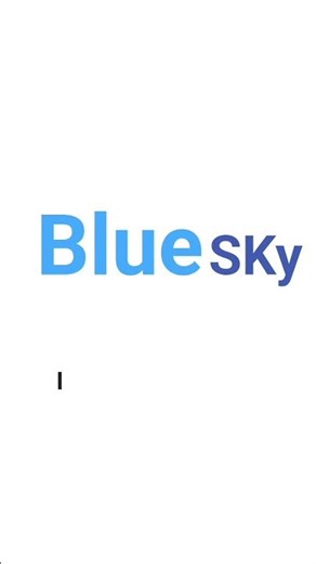 Blue sky Logo engine in the