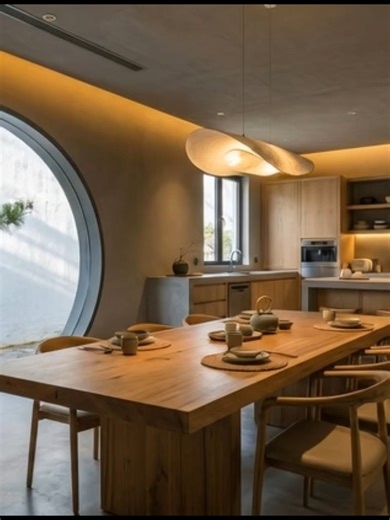 "The Zen Hearth" Japandi #interior #KitchenDesign by Kitchen.Archi°