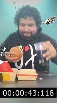Big Mac Under 1 Minute Challenge! #WeekdayPlayz #MattStonie #mcdonalds #foodchallenge #under1minute