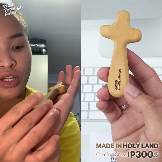 10K reactions · 1K shares | “Maganda itong i-GIFT sa mga taong katulad ko. Syempre, kung alam niyong mas makakatulong ito saknila. This is a PERFECT GIFT for them.” - #CherryRondina, Professional Volleyball Player. Tap to order → www.orderhere.link/cc Comfort Cross #MadeinHolyLand A great reminder of faith | ₱300 | Walk Through Faith | Facebook