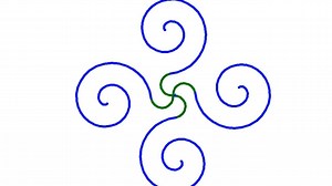 用python画漂亮平面艺术图形