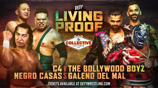 DEFY LIVING PROOF... ...just got 100 PROOF!! DEFY World Champion 100 PROOF CLARK CONNORS is coming to LAS VEGAS! April 17th, 2025 | 11AM Pearl Theater at the Palms #TheCollective2025 Tickets: DefyWrestling.com | DEFY Wrestling | Facebook