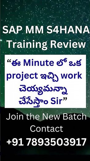 ఈ Minute లో ఒక project ఇచ్చిwork చెయ్యమన్నా చేసేస్తాం Sir || SAP MM S4 HANA Course || Veera #sapmm