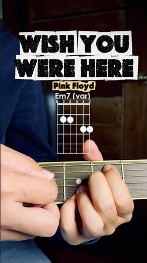 Wish You Were Here Guitar Tutorial - Pink Floyd - Easy Chords on Acoustic