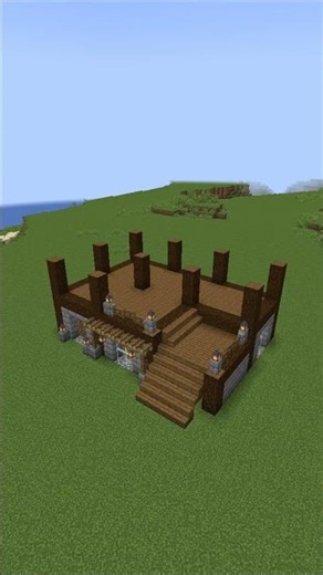 wooden house minecraft | tutorial timelapse #minecraft