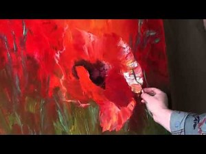 FREE! Full video "large poppies" painter Igor Sakharov