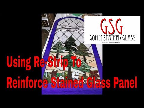 Reinforcing A Stained Glass Window With Restrip V374