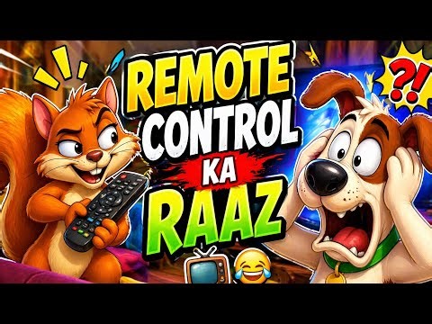 SQUIRREL NE REMOTE CHUPAYA! 😱 | Funny Cartoon | Toing Toing Show