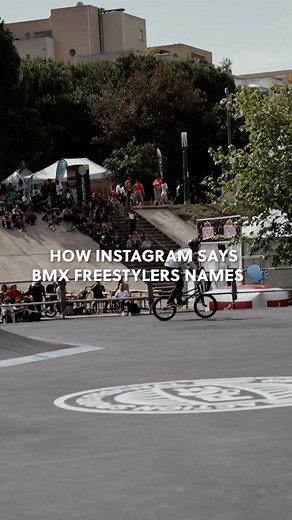 10K views · 223 reactions | BMX Freestyle riders names, but with a bit of ✨ flair ✨. At least Instagram tried.  #BMXFreestyleWC #UCIBMXFreestyle | UCI BMX Freestyle | Facebook