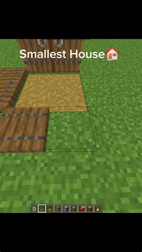 How To Build Smallest House In Minecraft Tutorial👌🔥