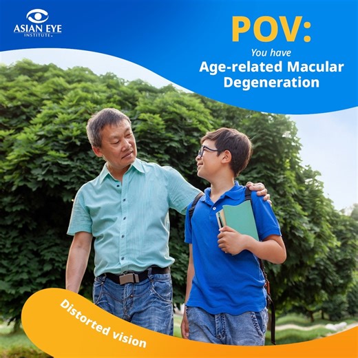 1.9K views | Curious how people with Age-related Macular Degeneration see the world?  This is how advanced AMD might look, which is why it’s so important to visit an eye doctor if you notice any changes in your vision. For further assistance, reach out to us on Messenger! #BecauseYourEyesAreWorthIt #AEI #AsianEyeInstitute | Asian Eye Institute | Facebook