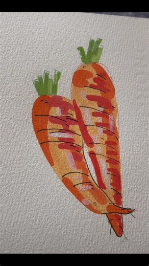 Carrot Drawing Tutorial: Simple Carrot Art Step-by-Step