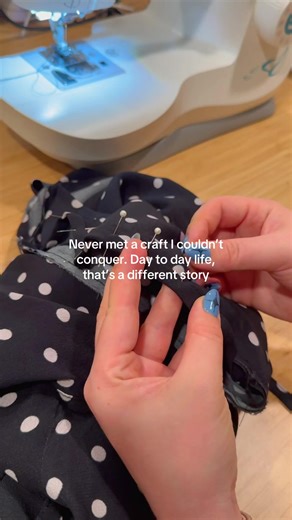 Real life is way harder than learning how to put on bias binding #sewingtiktok #sewingproject #sewinginspiration