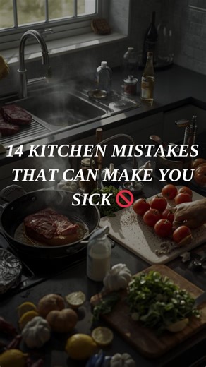 LiveWell on Instagram: "🚨 These kitchen habits invite hidden bacteria. Most “food poisoning” isn’t from the food… it’s from what happens 𝗮𝗿𝗼𝘂𝗻𝗱 it 😬 The scary part? You usually don’t feel it until hours later. 🧽 Wet sponges + warm counters = a bacteria daycare If it smells “a little funky,” it’s already spreading germs to plates and hands. 🌡️ The danger zone is real: food that cools slowly (or gets re-frozen) gives microbes more time to multiply That’s why leftovers can hit you harder 