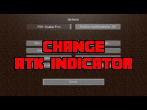 How To Change Attack Indicator In Minecraft! - Switch Attack Indicator (Crosshair/Hotbar/Off)!