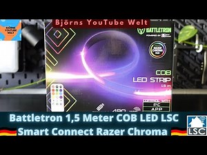 Battletron 1,5 Meter COB LED LSC Smart Connect Gaming Razer Chroma Action Gaming Licht RGB Smart